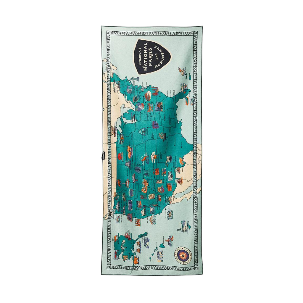 Nomadix - Original Towel - National Parks and Monuments Map