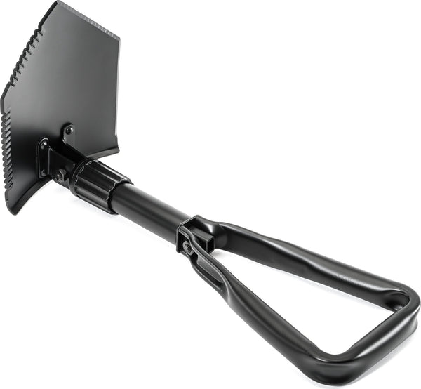 Quadratec - Heavy Duty Folding Utility Shovel with Storage Pouch